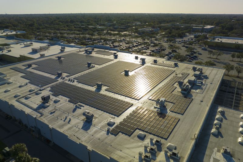 Residential Solar Installation detail